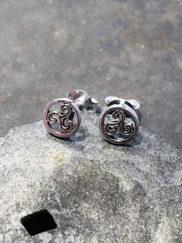 Silver Stud Earrings.