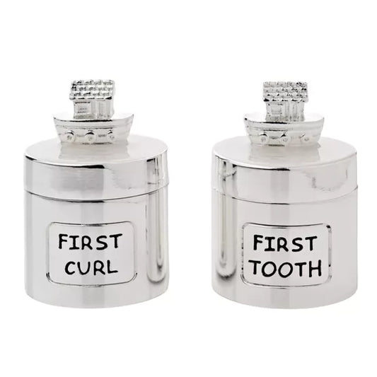 Noahs Ark silver Plated Tooth//curl set.