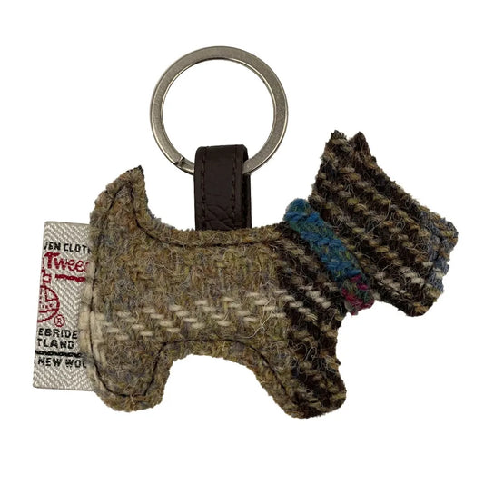 Maccessori Blue/Brown Check Dog Keyring